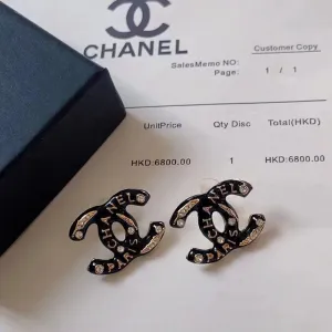 Replica Designer Chanel Fashion Alphabet Stud Earrings
